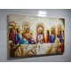 Quadro pintado a mão Santa ceia espatulada,para decoração medida 80x120 