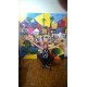 Quadro pintado a mão Releitura da obra de Tarsila do Amaral "Morro da favela " medida total  200X200 COD 793