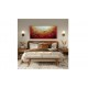 Quadro decorativo pintado a mão tema arvores e passarinhos estilo moderno 2a 60x120 