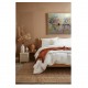 Quadro decorativo pintado a mão tema arvores e passarinhos estilo moderno 2a  funco clarinho 70x100  