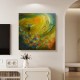 Quadro decorativo pintado a mão Rio de Janeiro , Cristo redentor , corcovado medida 60x60