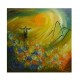 Quadro decorativo pintado a mão Rio de Janeiro , Cristo redentor , corcovado medida 100x100