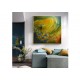 Quadro decorativo pintado a mão Rio de Janeiro , Cristo redentor , corcovado medida 80x80