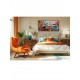 Quadro decorativo pintado a mão peixes 1A medida 60x120 