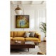 Quadro decorativo pintado a mão arvore  medida 50x50 