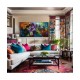 Quadro decorativo abstrato  mandalas 60x120 código 1154
