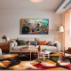 Quadro decorativo abstrato  mandalas 60x100