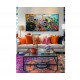 Quadro decorativo abstrato  mandalas 60x100