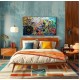 Quadro decorativo abstrato  mandalas 60x100