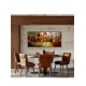 Quadro decorativo Santa ceia moderna pintada a mão tons terrosos medida 50X120 