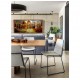 Quadro decorativo Santa ceia moderna pintada a mão tons terrosos medida 50X120 