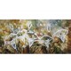 Quadro decorativo floral moderno abstrato,modelo 2,  medida 70x140 cor 2 Código 1405
