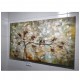 Quadro pintado a mão arvore e passarinhos medida 70x120 