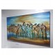Quadro pintado a mão Santa ceia fundo abstrato artista Dmalbet medida 70x120