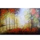 Quadro decorativo pintado a mão paisagem medida 100x150 