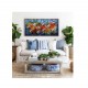 Quadro decorativo pintado a mão peixes 1A medida 60x120 