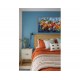 Quadro decorativo pintado a mão peixes 1A medida 60x120 