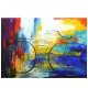 Quadro decorativo pintado a mão tema bike, ciclismo, bicicleta, abstrato,quadro original,medida  70x100 