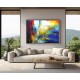 Quadro decorativo pintado a mão tema bike, ciclismo, bicicleta, abstrato,quadro original,medida  70x100 