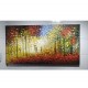 Quadro decorativo pintado a mão paisagem pessoas medida 80x150 