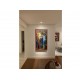 Quadro decorativo pintado a mão paisagem casal vertical medida 80x120