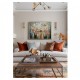 Quadro pintado a mão arvore e passarinhos medida 60x80 COD 1323