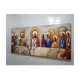 Quadro pintado a mão Santa ceia espatulada,para decoração medida 70x150 