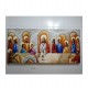 Quadro pintado a mão Santa ceia espatulada,para decoração medida 70x150 