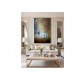 Quadro decorativo pintado a mão arvores e casal , vertical, medida  120x80