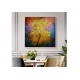 Quadro pintado a mão arvore estilo moderno medida 100x100 COD 1357