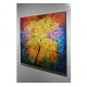 Quadro pintado a mão arvore estilo moderno medida 100x100 COD 1357
