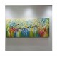 Quadro pintado a mão arvore e passarinhos medida 70x160