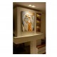 Quadro decorativo sagrada família pintado a mão pincelas largas,estilo cubista,moderno,medida 70x90 
