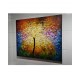 Quadro pintado a mão arvore estilo moderno medida 60x80 