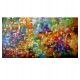 Quadro abstrato pinceladas multicores estilo A medida 80x150 