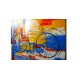 Quadro decorativo pintado a mão tema bike, ciclismo, bicicleta, abstrato,quadro original,medida  70x100 