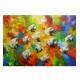 Quadro decorativo pintado a mão peixes 1A medida 70x100 