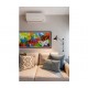  Quadro decorativo pintado a mão borboletas 40x120 