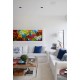  Quadro decorativo pintado a mão borboletas 40x120 