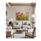 Quadro decorativo abstrato com flores estilizadas medida 100x150