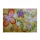 Quadro decorativo abstrato com flores estilizadas medida 70x100 