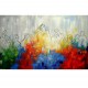 Quadro santa ceia fundo abstrato colorido 2b cor d medida  100x160 