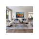 Quadro decorativo pintado a mão peixes 1A medida 80x120 