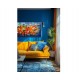 Quadro decorativo pintado a mão peixes 1A medida 50x100 
