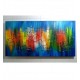 Quadro decorativo pintado a mão peixes 2b medida 60x120 
