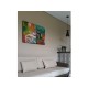 Quadro decorativo pintado a mão gatos medida 70x100 