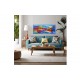 Quadro decorativo pintado a mão peixes 2b medida 40x100