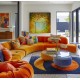 Quadro decorativo pintado a mão arvore  medida 90x90