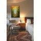 Quadro decorativo pintado a mão paisagem casal vertical medida 70x50