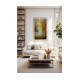 Quadro decorativo pintado a mão arvores e casal , vertical, medida  120x80